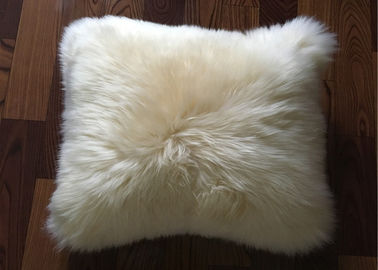 China Australia Sheepskin Sofa Throw Pillows Single Sided Fur With Custom Color / Size supplier