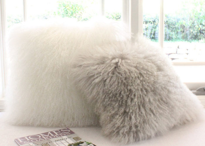 real mongolian fur pillows