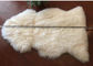 Genuine White Sheepskin Rug Long Hair Lambskin Pelt 70 x110cm Single Piece supplier