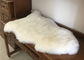 Merino Long Wool Real Sheepskin Rug Dark Brown Color For Home Floor Design supplier