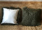 Mongolian fur Pillow Long Curly Amethyst Tibetan Fluffy Fur Couch Throw18 inch supplier