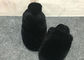 Navy Blue Fluffy Sheep Wool Slippers Quake Proof With Double Face Sheepskin supplier