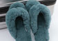 Soft Ladies Indoor Sheep Wool Slippers With Real Warm Lamb Fur Lined OEM supplier