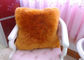Plush Lambswool Rocking Chair Cushions 40*40cm , Soft Sheepskin Pads For Wheelchairs  supplier