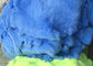 Dyed Fluffy Rex Rabbit Fur Skins Heavy Density 30*40cm With Customized Logo supplier