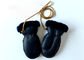 Warm Cozy Genuine Baby Boys / Girls Sheepskin Mittens with Ribbon for Winter supplier