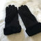 Handsewn Sheepskin Double Face Hand-stitched Glove Black Shearling Leahter gloves supplier