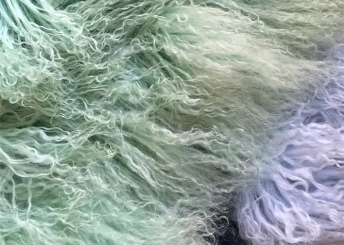Home Genuine Mongolian Lamb Rug (2' x 4') Fur Throw Natural Fur Accent for Chair