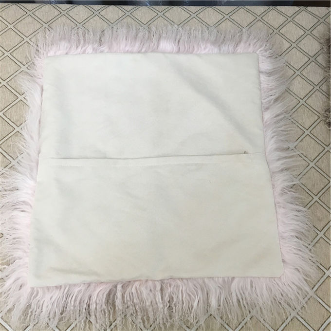 white fuzzy pillow covers