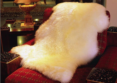 China Real Sheepskin Rug 100% Australian Long Wool Natural White 2*3feet supplier