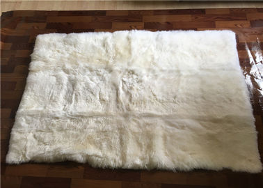 China Long Lambswool Large Sheepskin Area Rug Thick For Living Room Baby Play supplier
