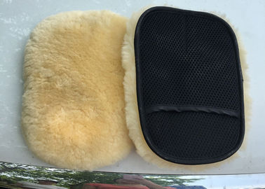 China Extra Thick Single Sided Car Polishing Mitt Gentle Surface Without Washing Marks supplier