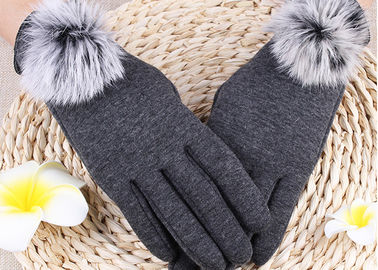 China Winter Women'S Gloves With Touch Screen Fingertips , Soft Gloves For Cell Phone Use  supplier