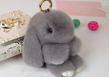 China Rabbit Fur Bunny Keychain supplier