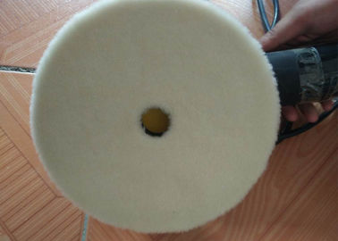 China OEM Anti Static Wool Polishing Pad Single Side With Hook And Loop Grip Backing supplier