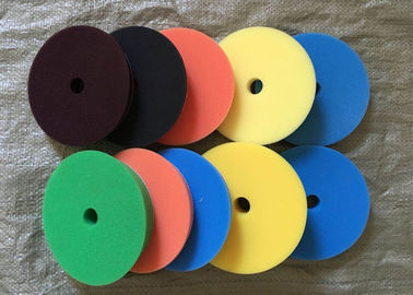 China 180mm Hook Loop Polishing Pad , Sheepskin Buffing Pads For Glass Products supplier