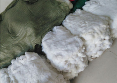 China Genuine Jackets Rabbit Fur For Winter Throw , 22*30cm White Rabbit Fur Pelts  supplier
