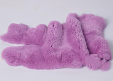 China Warm Super Soft  Rex Rabbit Fur Winderproof For Making Clothing / Rabbit Rug supplier
