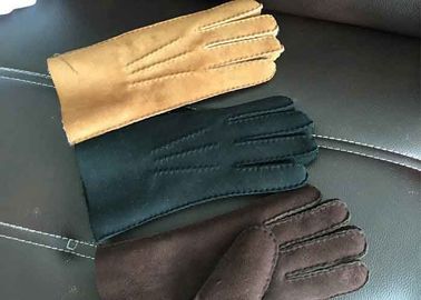 China Handsewn Beige Warmest Sheepskin Gloves S M L XL For Protective Fingers supplier