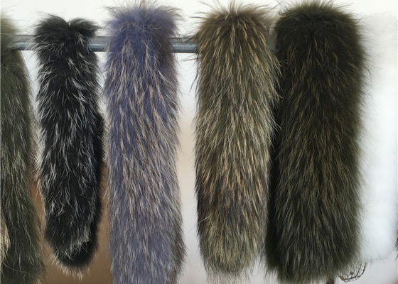 China Extra Large Raccoon Furry Necks Collars supplier