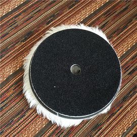 Eco Friendly Hard Genuine Wool Polishing Pad Round Shape For Car Care supplier