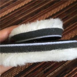 Eco Friendly Hard Genuine Wool Polishing Pad Round Shape For Car Care supplier