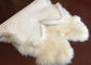 Genuine Four Pelt Sheepskin Rugs , White Cream Natural Home Sheepskin Rug  supplier