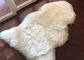 Long Hair Wool Real Sheepskin Rug With Natura White Sheep Shape 60 X 90cm supplier