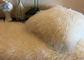 Mongolian lambskin Throw White Pillow Genuine Sheepskin with natural curls supplier