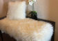Real Sheepskin Tibetan Mongolian Wool Lamb Fur Coffee Pillow 12&quot;*20&quot;  Rectangular NEW supplier