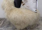 Grey Long Curly Hair Mongolian Sheepskin Rug Living Room With 2*4 Feet Size supplier