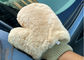 Lambswool Wash Mitt For Car Interior Cleaning , Lambswool Polishing Mitt  supplier