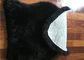 Dyed Black Sheepskin Floor Rug , Long Hair Wool Genuine Sheepskin Seat Covers  supplier