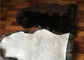 Real Sheepskin Rug Natural Long Black Wool Merino Lamb Fur Flooring Cover supplier
