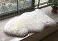 Handmade Washable Sheepskin Rug , Natural Shaped Sheep Throw Blanket For Baby Play supplier