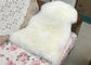 Real Long Haired White Fur Area Rug Soft Feeling For Living Room 2*3 Ft supplier