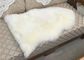 Real Long Haired White Fur Area Rug Soft Feeling For Living Room 2*3 Ft supplier