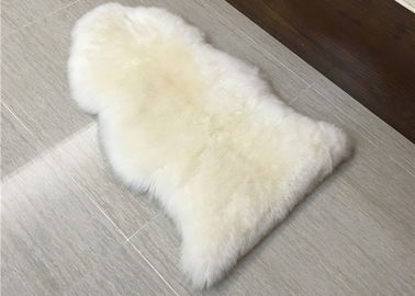 Light Grey Long Wool Australian Sheepskin Rug Double Pelts For Floor Covering supplier