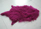 Purple Long Hairs Mongolian Sheepskin Rug Windproof For Making Winter Garment supplier