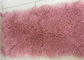 Luxurious Purple Dyed Real Sheepskin Rug 2 X 4 Inch Warm For Cushions / Seat Covers supplier