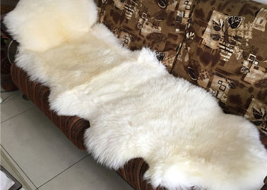 Light Grey Long Wool Australian Sheepskin Rug Double Pelts For Floor Covering supplier