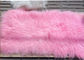 Mongolian Sheepskin Rug 100% Real Sheepskin Wool 60*120cm Dyed Pink Color Free Samples supplier
