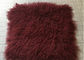 Bed Throw Blanket Mongolian Sheepskin Rug Warm Soft With Raw / Dyed Color supplier
