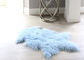 Natural Pink Real Mongolian Lamb Rug Bed Fur Blanket Decorative Blankets Floor Rugs and Carpets For Living Room supplier