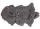 Real Grey Mongolian Sheepskin Rug 20&quot;X35&quot; For Home Sofa Throw Covers supplier