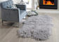 Bed Throw Blanket Mongolian Sheepskin Rug Warm Soft With Raw / Dyed Color supplier