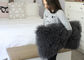 Real Super Soft Plush Mongolian Sheepskin Cushion Covers Warm 16x16 Inches supplier