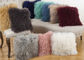 Genuine Lamb Mongolian Fur Pillow 18&quot; X 18&quot; With Customized Color / Shape supplier