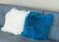 Thick Warm Soft Mongolian Fur Pillow Long Curly Wool Anti Apnea 50*50cm supplier