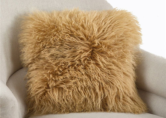 18 Inches Long Sheep Fur Decorative Pillows supplier